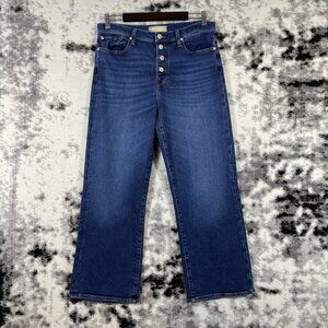 7 For All Mankind Blue Flare & Wide Leg Jeans
